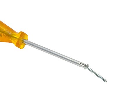 simsearch:700-02700162,k - Crosstip screwdriver with screw Foto de stock - Super Valor sin royalties y Suscripción, Código: 400-05339502