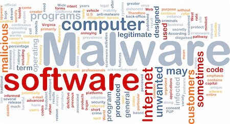 Background concept wordcloud illustration of malware Stock Photo - Budget Royalty-Free & Subscription, Code: 400-05332362