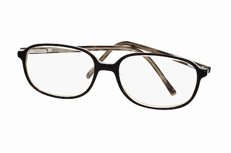 simsearch:400-07774329,k - Dark color plastic frame spectacles on white background Stock Photo - Budget Royalty-Free & Subscription, Code: 400-05333566