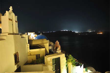 summer vacation on beautiful vulcanic island santorini at greece Photographie de stock - Aubaine LD & Abonnement, Code: 400-05344754