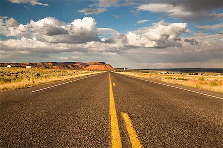 Empty road in desert in Arizona in USA Stock Photo - Budget Royalty-Free & Subscription, Code: 400-05344919