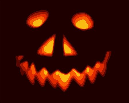simsearch:400-05325412,k - nice hallloween smile on the black background Stock Photo - Budget Royalty-Free & Subscription, Code: 400-05346100