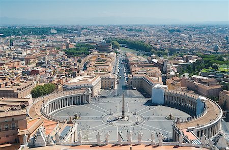 simsearch:400-05369313,k - View of Rome seen from the top of the Vatican Stock Photo - Budget Royalty-Free & Subscription, Code: 400-05346461