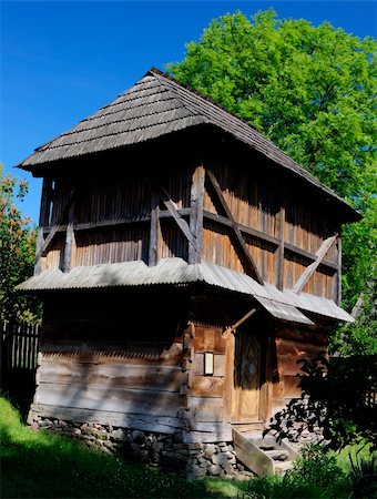 simsearch:859-03983026,k - Old wooden house, a museum Uzhhorod. Ukraine Stock Photo - Budget Royalty-Free & Subscription, Code: 400-05349224