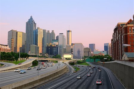 Downtown Skyline of Atlanta, Georgia, USA. Stock Photo - Budget Royalty-Free & Subscription, Code: 400-05340689