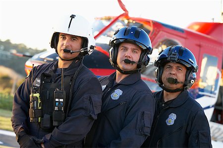 simsearch:400-05343071,k - Portrait of paramedics standing in front of Medevac Stock Photo - Budget Royalty-Free & Subscription, Code: 400-05343076