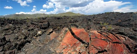 simsearch:400-05705152,k - Volcanic rock landscape at Craters of the Moon National Monument of Idaho. Stock Photo - Budget Royalty-Free & Subscription, Code: 400-05356375