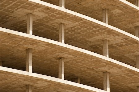 Unfinished prefab structure of a high rise building Stock Photo - Budget Royalty-Free & Subscription, Code: 400-05350454