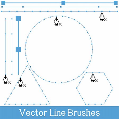 simsearch:400-04281403,k - vector line brushes Stock Photo - Budget Royalty-Free & Subscription, Code: 400-05350803