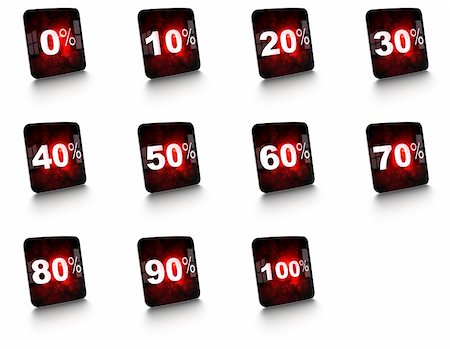 simsearch:600-06702130,k - complete set of percent buttons buttons are glossy and looks like a smartphone screen Stock Photo - Budget Royalty-Free & Subscription, Code: 400-05351135