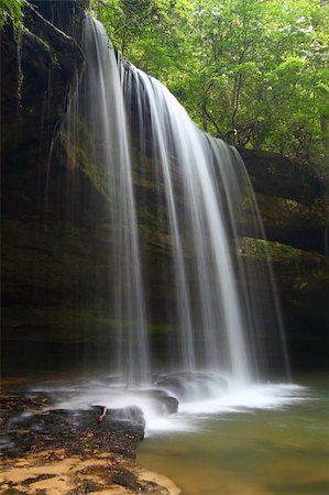 Beautiful Caney Creek Falls in the William B Bankhead National Forest of Alabama. Stock Photo - Budget Royalty-Free & Subscription, Code: 400-05352803