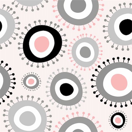 simsearch:400-05685192,k - Seamless abstract light grey pattern with circles Stock Photo - Budget Royalty-Free & Subscription, Code: 400-05365571