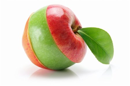 simsearch:400-05367726,k - Slices of Apple on White Background Stock Photo - Budget Royalty-Free & Subscription, Code: 400-05366571