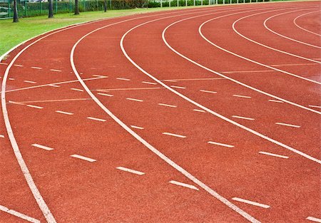 simsearch:400-04785051,k - Curve of a Running Track Stock Photo - Budget Royalty-Free & Subscription, Code: 400-05367105