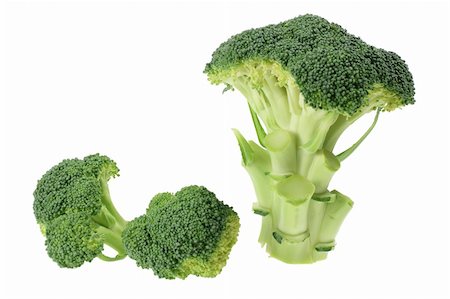 simsearch:400-05744489,k - Broccoli Florets on White Background Stock Photo - Budget Royalty-Free & Subscription, Code: 400-05367154