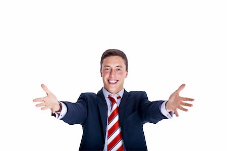 rusloc (artist) - Colleague welcomes with arms wide open Stock Photo - Budget Royalty-Free & Subscription, Code: 400-05367299