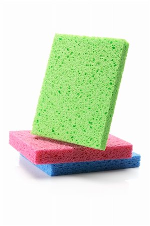 Sponges on White Background Stock Photo - Budget Royalty-Free & Subscription, Code: 400-05367369