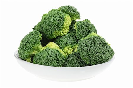 simsearch:400-05744489,k - Broccoli on White Background Stock Photo - Budget Royalty-Free & Subscription, Code: 400-05367390