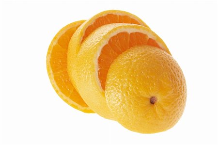 simsearch:400-05367726,k - Slices of Orange on White Background Stock Photo - Budget Royalty-Free & Subscription, Code: 400-05367664