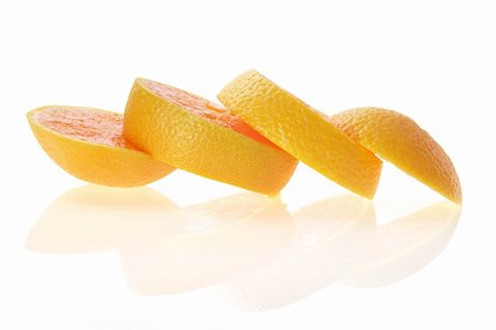 simsearch:400-05367726,k - Slices of Orange on White Background Stock Photo - Budget Royalty-Free & Subscription, Code: 400-05367663