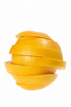simsearch:400-05367726,k - Slices of Orange on White Background Stock Photo - Budget Royalty-Free & Subscription, Code: 400-05367695