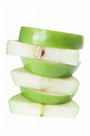 simsearch:400-05367726,k - Slices of Apple on White Background Stock Photo - Budget Royalty-Free & Subscription, Code: 400-05367698