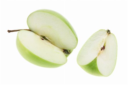simsearch:400-05367726,k - Granny Smith Apple on White Background Stock Photo - Budget Royalty-Free & Subscription, Code: 400-05367724