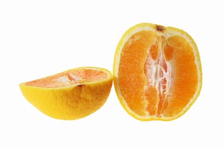 simsearch:400-05367726,k - Halves of Oranges on White Background Stock Photo - Budget Royalty-Free & Subscription, Code: 400-05368197