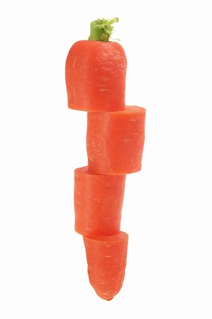 simsearch:400-05744489,k - Slices of Carrot on White Background Stock Photo - Budget Royalty-Free & Subscription, Code: 400-05368218