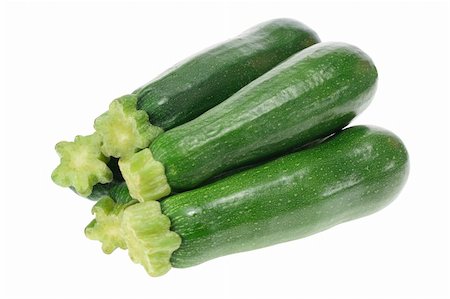 Stack of Zucchini on White Background Stock Photo - Budget Royalty-Free & Subscription, Code: 400-05368521