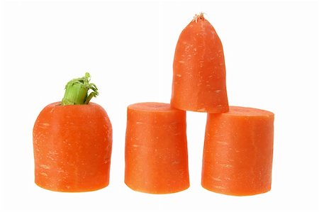 simsearch:400-05744520,k - Slices of Carrot on White Background Stock Photo - Budget Royalty-Free & Subscription, Code: 400-05368540