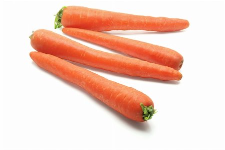 simsearch:400-05744489,k - Carrots on Isolated White Background Stock Photo - Budget Royalty-Free & Subscription, Code: 400-05369180