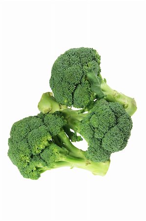 simsearch:400-05744489,k - Broccoli Florets on White Background Stock Photo - Budget Royalty-Free & Subscription, Code: 400-05369215