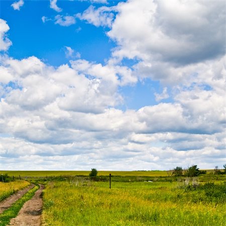 simsearch:400-04996406,k - beautiful landscape with blue sky and white clouds Stock Photo - Budget Royalty-Free & Subscription, Code: 400-05369293