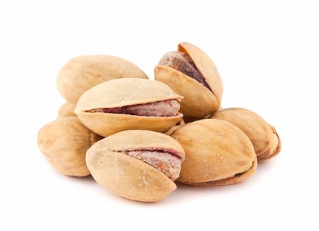 simsearch:400-04833195,k - toasted pistachios isolated on a white background Stock Photo - Budget Royalty-Free & Subscription, Code: 400-05363047