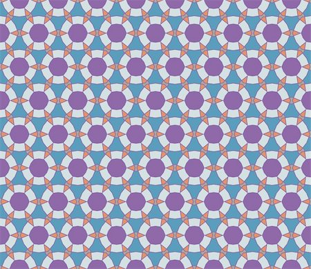 Geometrical vector pattern (seamless) with circles and diamonds in purple, blue, brown, grey Stock Photo - Budget Royalty-Free & Subscription, Code: 400-05363547