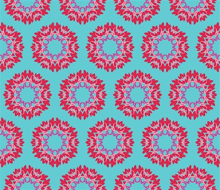 simsearch:400-05363614,k - Seamless pattern with flowers in pink, red and purple Stock Photo - Budget Royalty-Free & Subscription, Code: 400-05363599