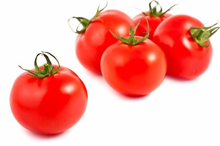 falling green leaves white background - Ripe red tomatoes isolated on white background Stock Photo - Budget Royalty-Free & Subscription, Code: 400-05363864