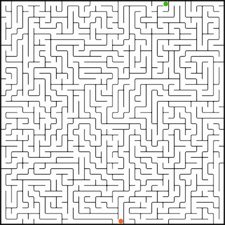 Vector illustration of perfect maze. EPS 8 vector file included Stock Photo - Budget Royalty-Free & Subscription, Code: 400-05376887