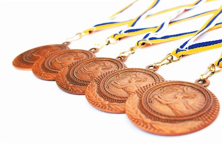 simsearch:700-03587233,k - Medals isolated on white background. Stock Photo - Budget Royalty-Free & Subscription, Code: 400-05377004