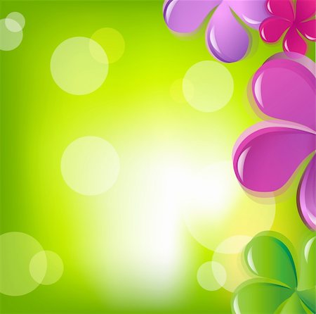 flores - Flowers And Bokeh, Vector Illustration Stock Photo - Budget Royalty-Free & Subscription, Code: 400-05377183