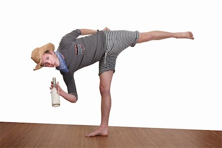 smoking teen boys - Young man smokes while exercising over white background Stock Photo - Budget Royalty-Free & Subscription, Code: 400-05379690