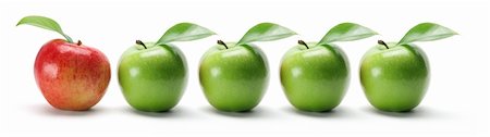 simsearch:400-05367726,k - row of Apples on White Background Stock Photo - Budget Royalty-Free & Subscription, Code: 400-05370140