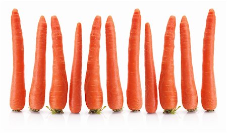 simsearch:400-05744489,k - Carrots on White Background Stock Photo - Budget Royalty-Free & Subscription, Code: 400-05370141