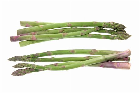 simsearch:400-05744489,k - Asparagus on Isolated White Background Stock Photo - Budget Royalty-Free & Subscription, Code: 400-05370178