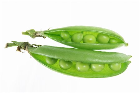 simsearch:400-05744520,k - Sugar Snap Peas on White Background Stock Photo - Budget Royalty-Free & Subscription, Code: 400-05370189