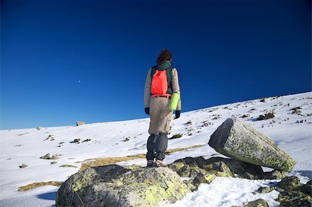 quintanilla (artist) - woman at Gredos mountains in Avila Castilla Spain Stock Photo - Budget Royalty-Free & Subscription, Code: 400-05371422