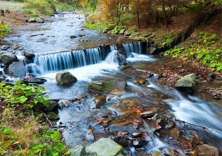 simsearch:400-05890122,k - Rocky Stream, Running Through Autumn Mountain Forest Stock Photo - Budget Royalty-Free & Subscription, Code: 400-05371759