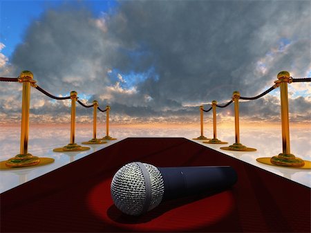 rolffimages (artist) - Red Carpet and Microphone Stock Photo - Budget Royalty-Free & Subscription, Code: 400-05373781