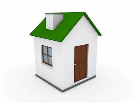 environment home symbol - 3d home house green energy estate sale Stock Photo - Budget Royalty-Free & Subscription, Code: 400-05384123